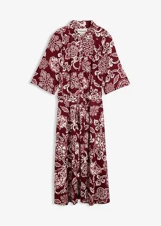 Robe-chemise en viscose fluide