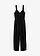 Jumpsuit van soepele viscose, Kleur: zwart