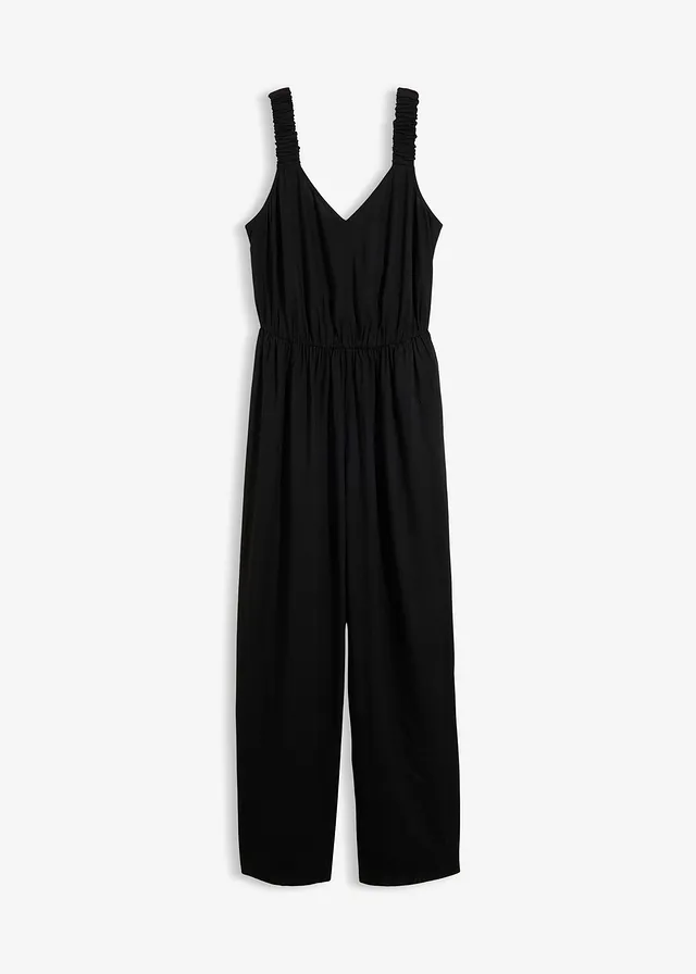 Jumpsuit van soepele viscose • zwart • bonprix online shop