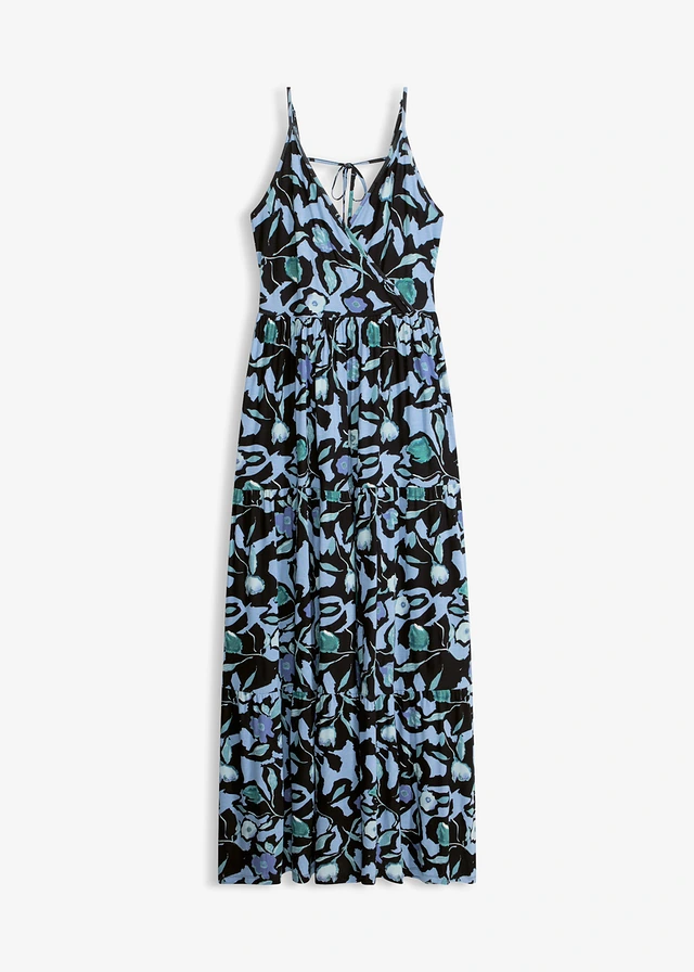 Rochie maxi din amestec moale cu viscoză