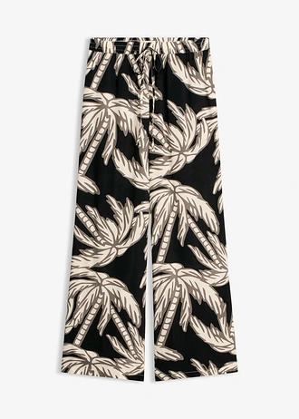 Pantalon large en viscose fluide