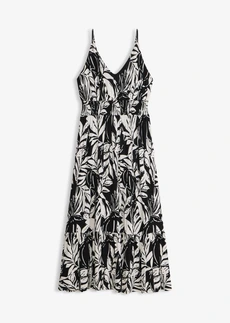 Robe à fines bretelles en jersey viscose