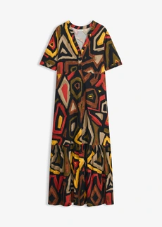 Robe longue en jersey viscose