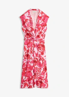 Jersey jurk in een zachte viscosemix • pink gebloemd • bonprix online shop