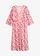 Robe en jersey avec dentelle, Couleur: rose vif imprimé