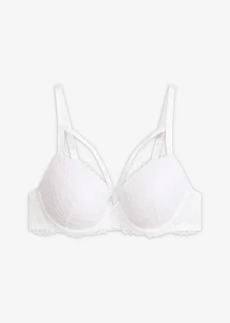 Soutien-gorge à coques en dentelle • blanc • Boutique bonprix