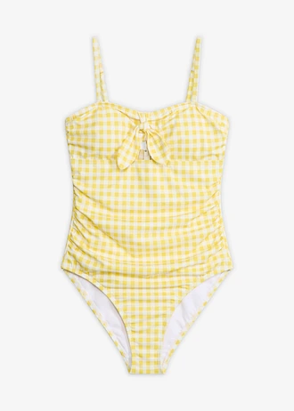 Kostium kąpielowy bandeau z małą kokardką