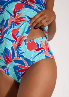 Tankini met ringdetail (2-dlg. set) • blauw gebloemd • bonprix online shop