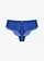 Chilot Panty String cu dantelă orientală, culoare: albastru-cobalt