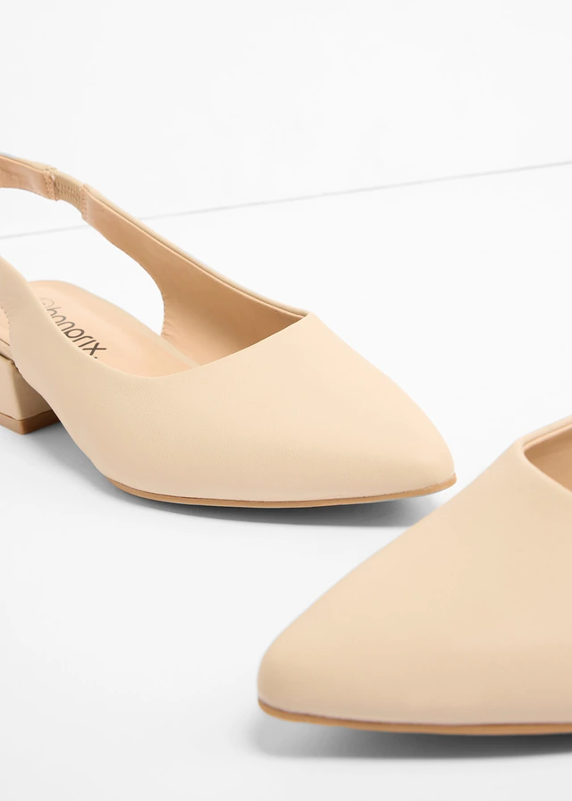 Slingback pumps met platte hak • lichtsand • product-page.page-title-suffix