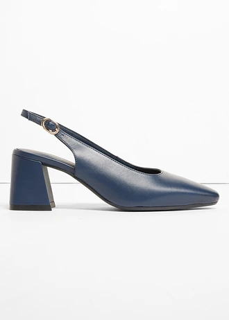 Pantofi slingpumps din piele