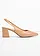 Slingpumps met blokhak, Kleur: camel