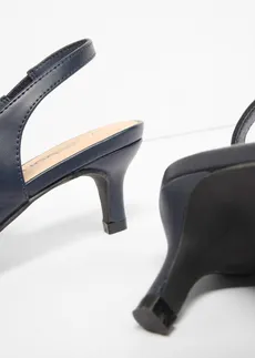 Slingback pumps met smalle hak