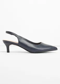 Escarpins slingback à petit talon fin • bleu foncé • Boutique bonprix
