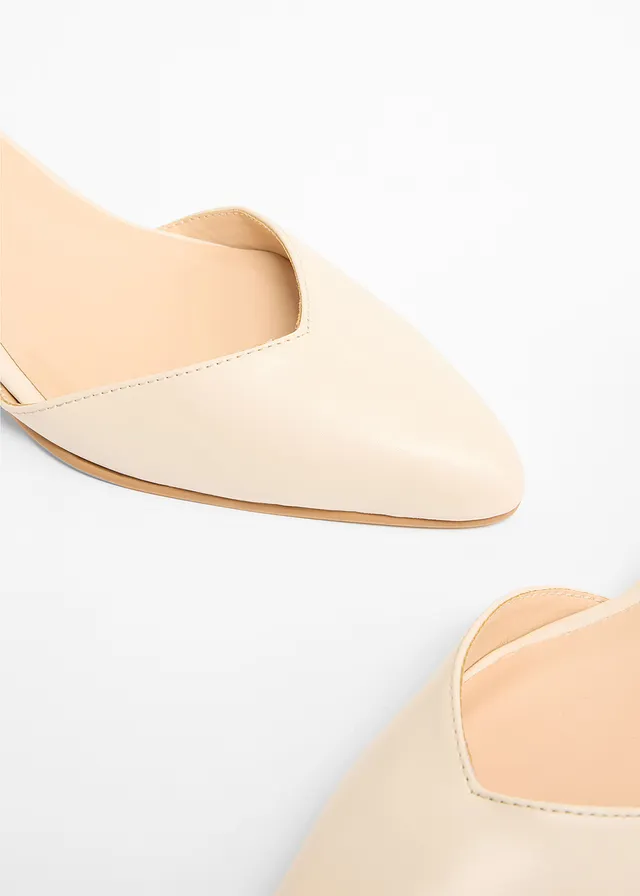 Escarpins à bride cheville et petit talon • beige • Boutique bonprix