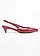 Escarpins slingback à talon bas, Couleur: rouge rubis