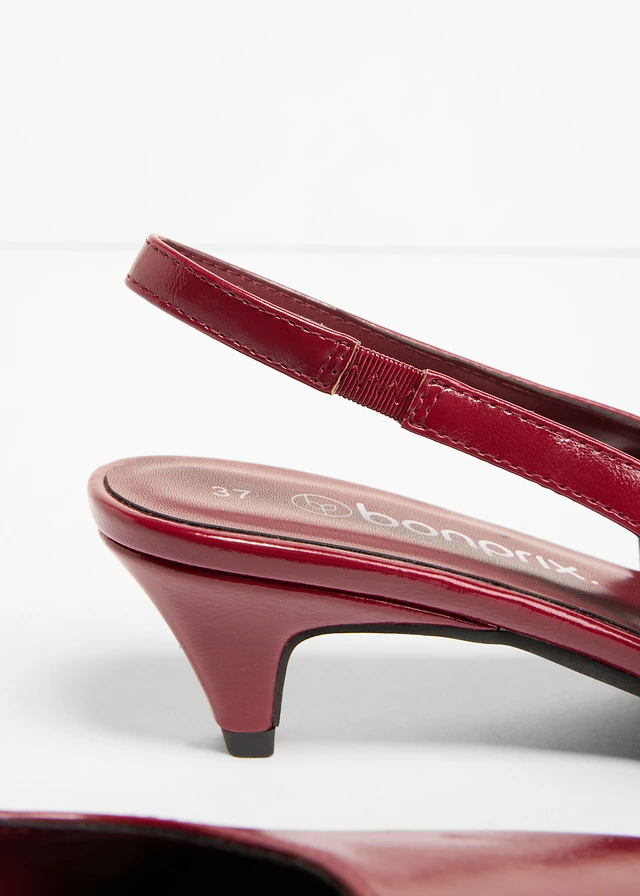 Escarpins slingback à talon bas • rouge rubis • product-page.page-title-suffix