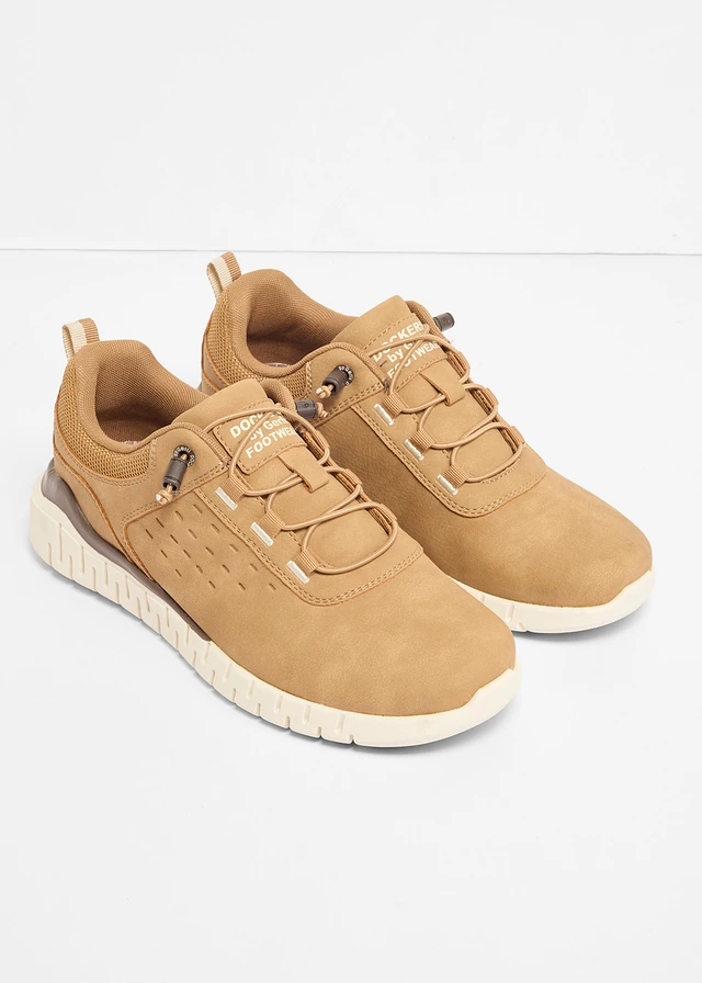 Dockers by Gerli Slip-in sneakers met lichte loopzool, Kleur: bruin