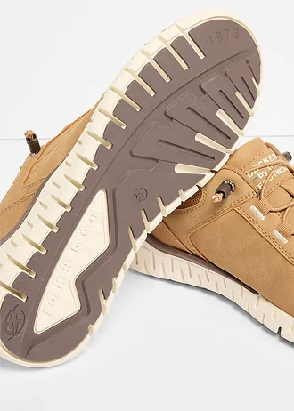 Sneakersy Dockers Gerli, wsuwane z lekka podeszwą • brązowy • sklep bonprix