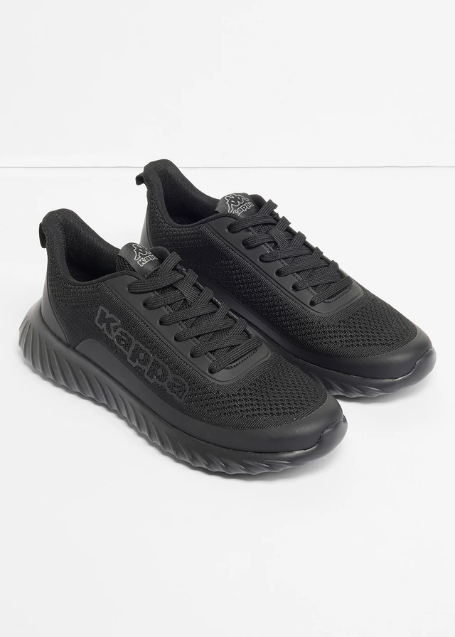 Kappa sneakers van zacht materiaal, Kleur: zwart