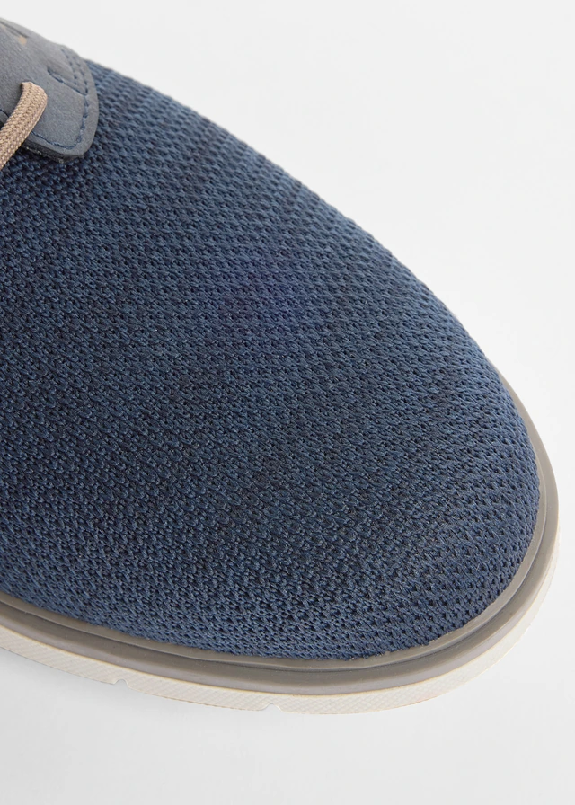 Chaussures Bugatti à lacets et semelle crantée, Couleur: bleu foncé