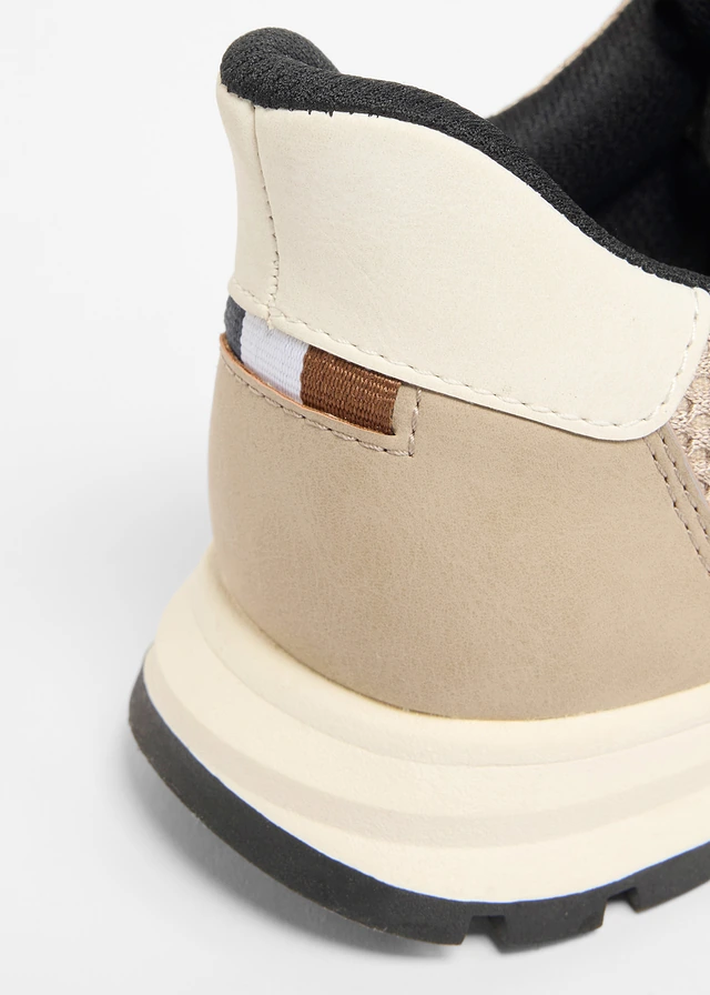 Sneakers van Bugatti met ritssluiting, Kleur: taupe
