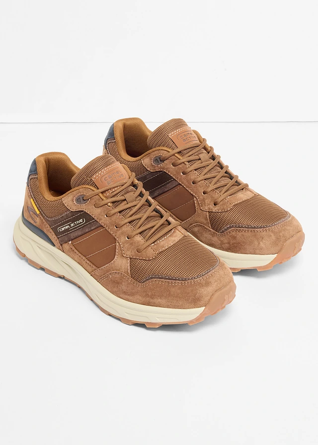 Camel Active sneakers van suède, Kleur: cognac