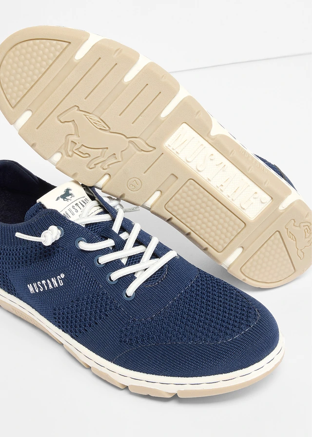Chaussures pieds nus Mustang à semelle flexible, Couleur: bleu foncé