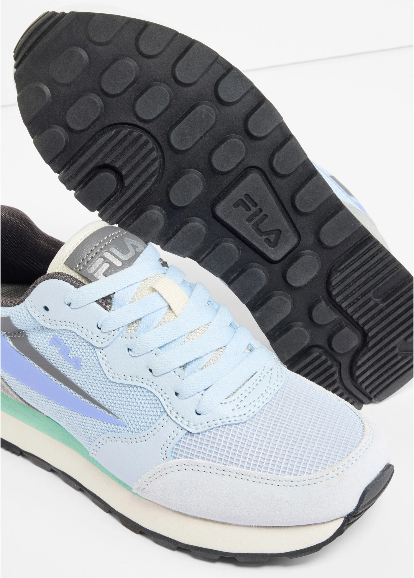 Sneakersy Fila z miekkiego materiału • niebieski • sklep bonprix