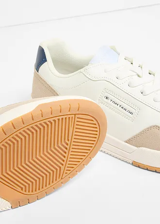 Sneakersy marki Tom Tailor • biało-granatowy • sklep bonprix