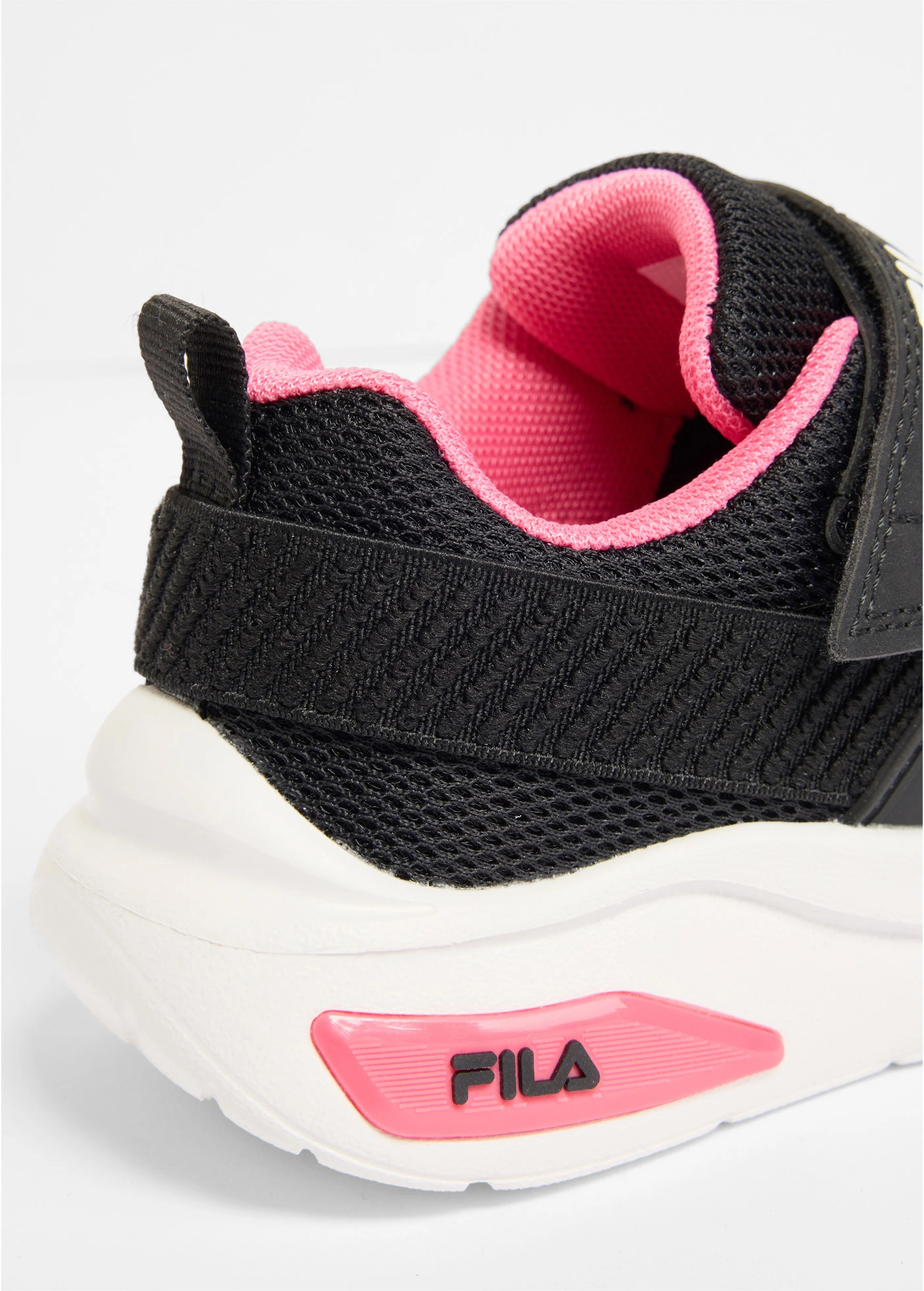 Dziecięce sneakersy Fila z zapięciem na rzepy • czarno-różowy • sklep bonprix