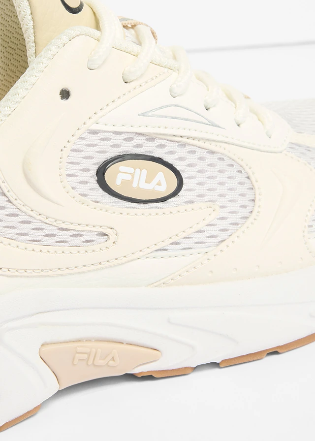 Chunky sneakers van Fila met inzetstuk van mesh, Kleur: beige-wit
