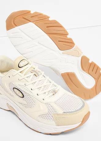 Pantofi sport chunky Fila cu inserție de mesh • bej/alb • magazin bonprix