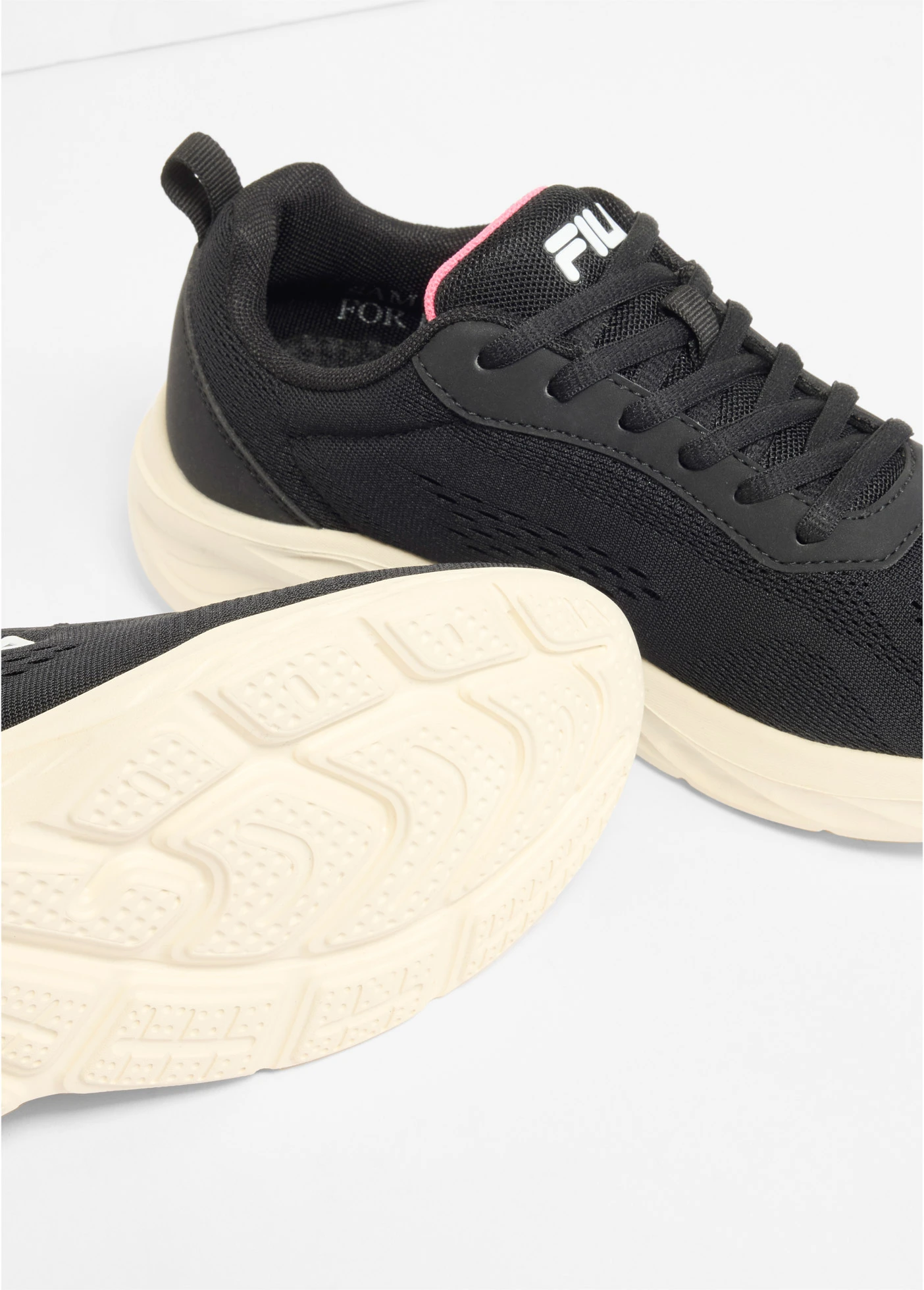 Pantofi sport Fila cu talpă ușoară • negru/pink • magazin bonprix