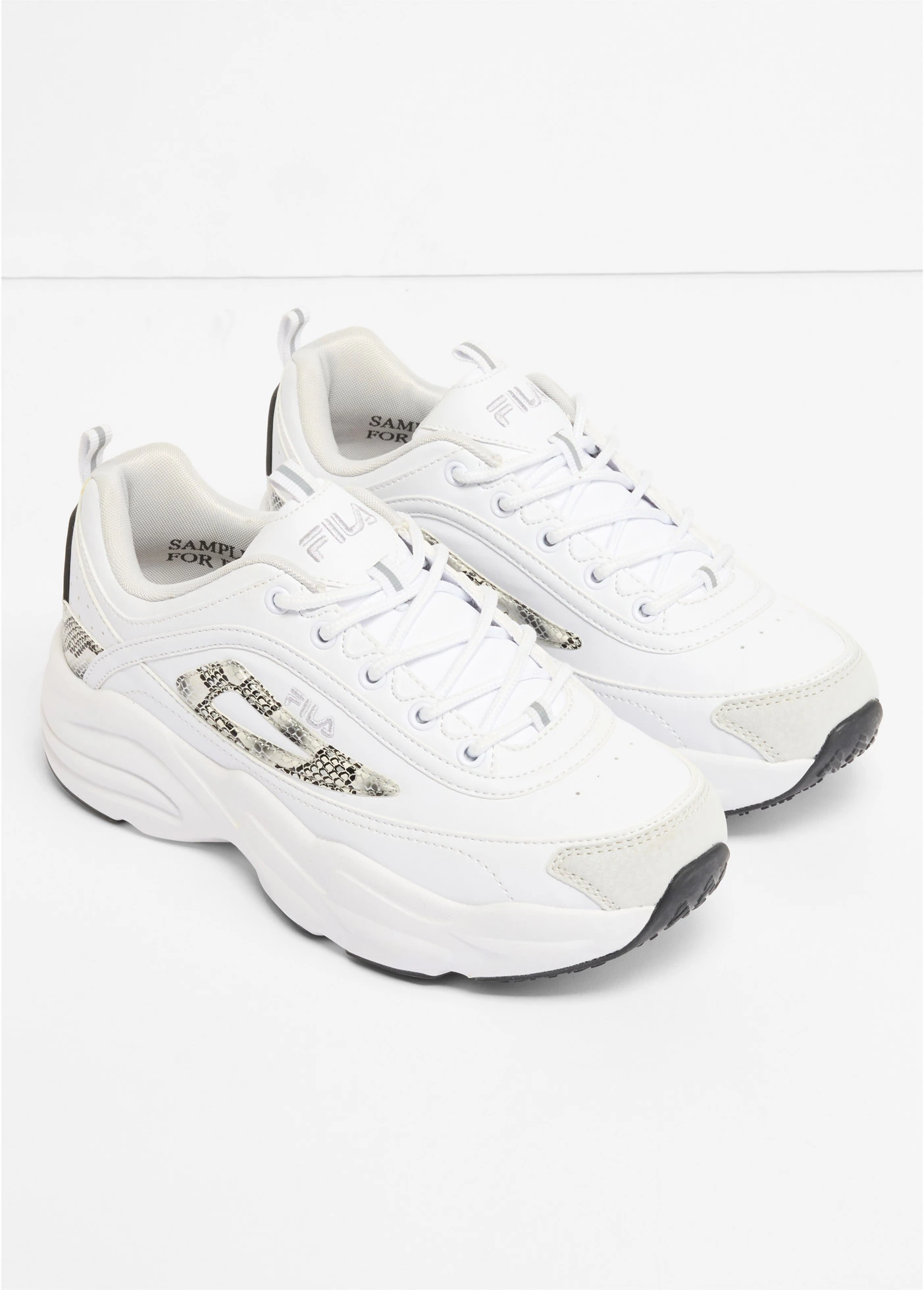 Sneakers chunky Fila avec détails python • blanc • Boutique bonprix