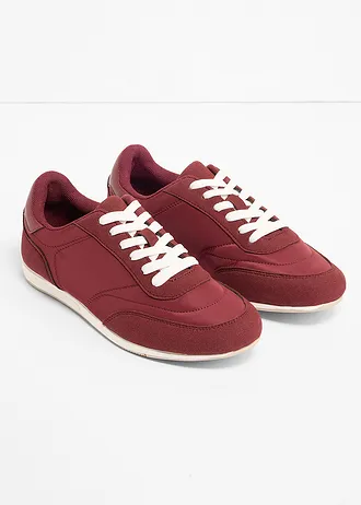 Sneakers au look rétro, Couleur: rouge rubis