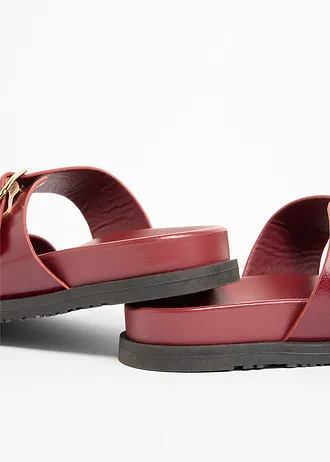 Slippers met gesp • robijnrood • bonprix online shop