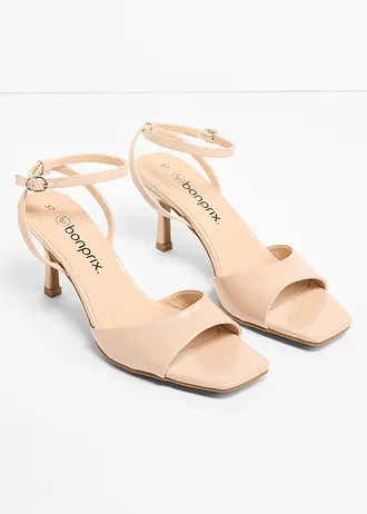 Sandales à talon et brides • beige • Boutique bonprix