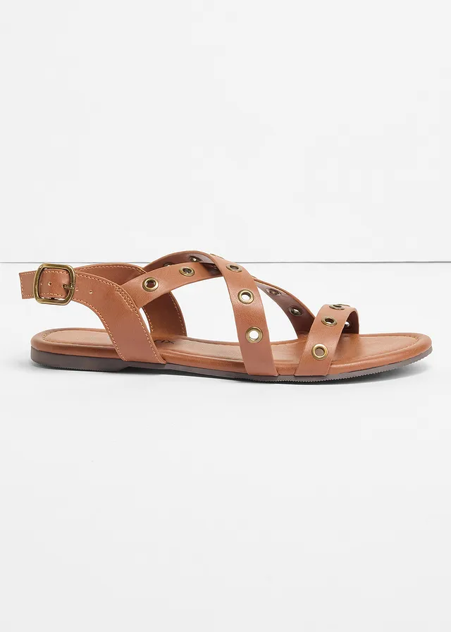 Sandales à œillets • marron • Boutique bonprix