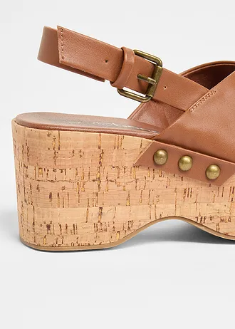 Sandalettes compensées • marron • Boutique bonprix