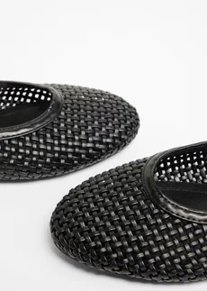 Balerina puha anyagból • fekete • bonprix áruház