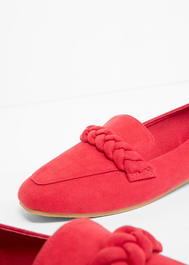 Mocassins à détail tressé • rouge • product-page.page-title-suffix