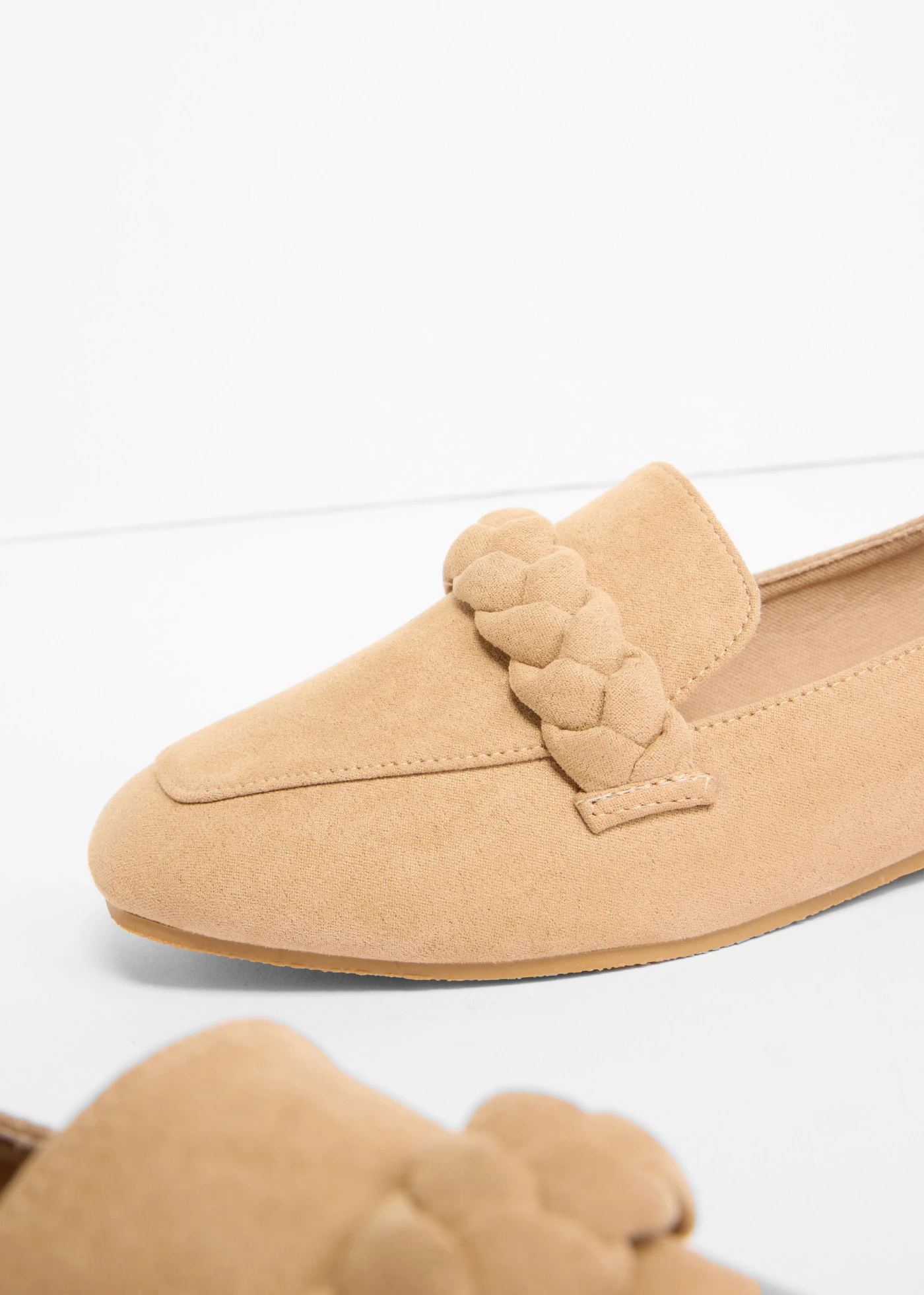 Loafers met gevlochten detail • camel • bonprix online shop