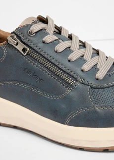 Sneakers confortables Rieker à première rembourrée, Couleur: bleu foncé