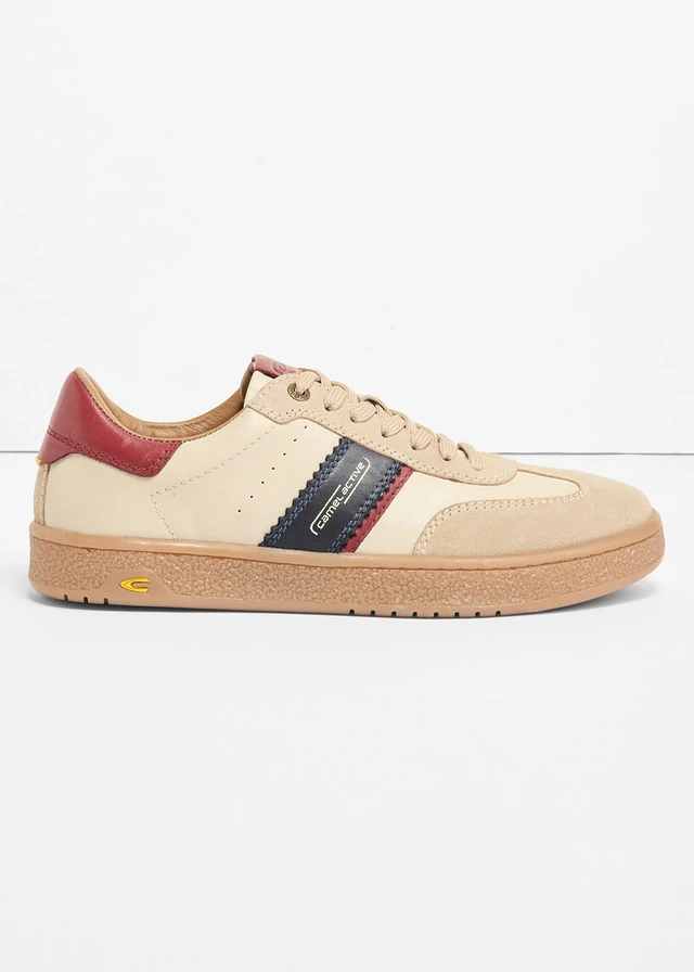 Camel Active sneakers van leer, Kleur: beige