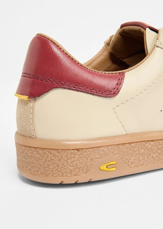 Camel Active sneakers van leer, Kleur: beige