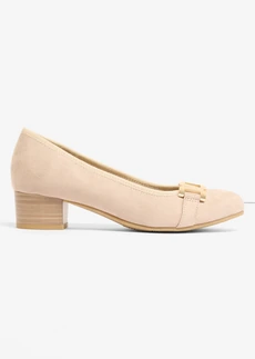 Comfortabele Jana pumps in een wijde pasvorm, Kleur: beige