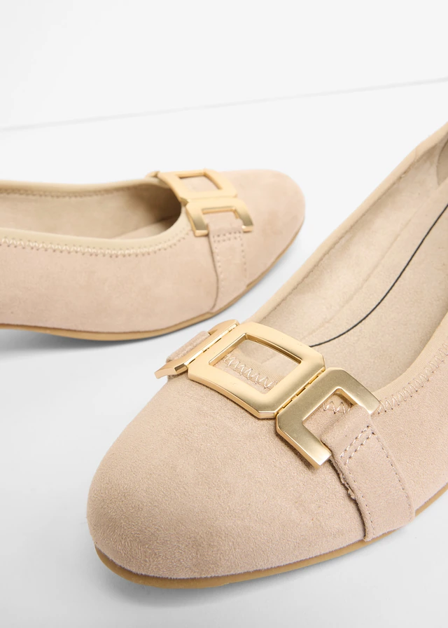 Escarpins Jana en largeur confortable, Couleur: beige