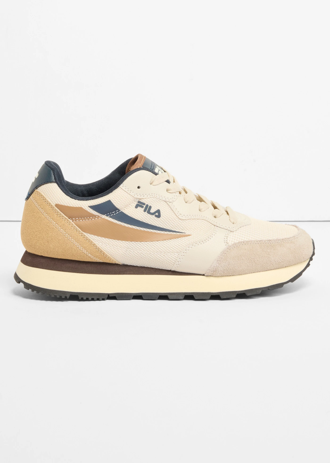 Fila sneakers van zacht materiaal • beige - grijs • bonprix online shop
