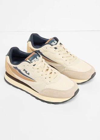 Fila sneakers van zacht materiaal, Kleur: beige - grijs